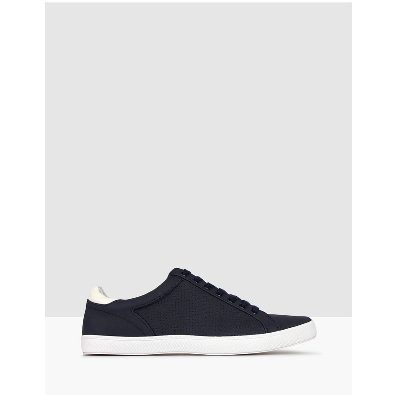 Trap Lace Up Lifestyle Sneakers Navy by Betts