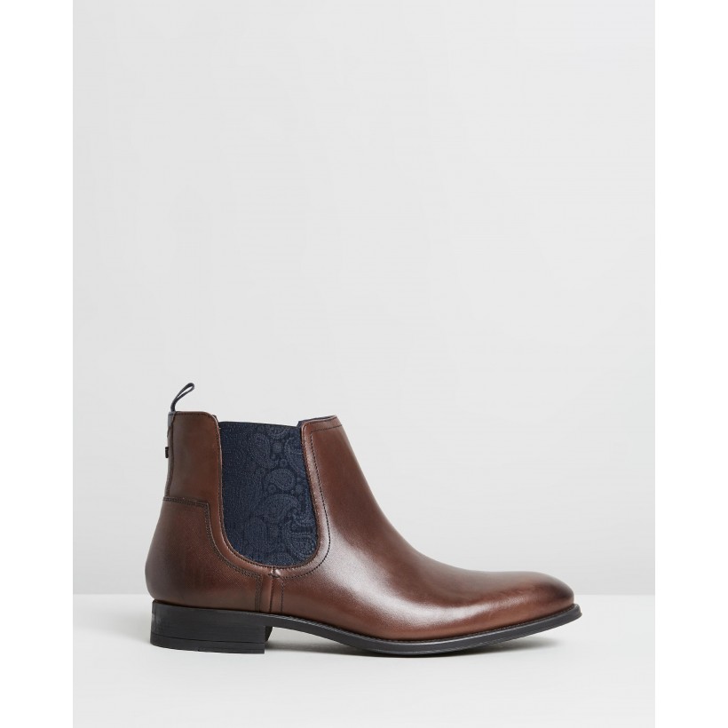 Travic Boots Brown Leather by Ted Baker