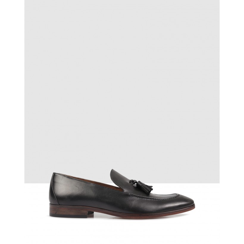 Travis Leather Loafers Black by Brando