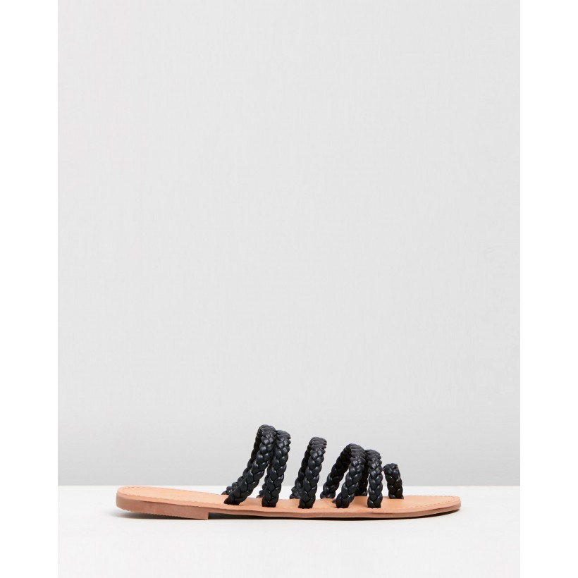 Trina Sandals Black Smooth by Spurr