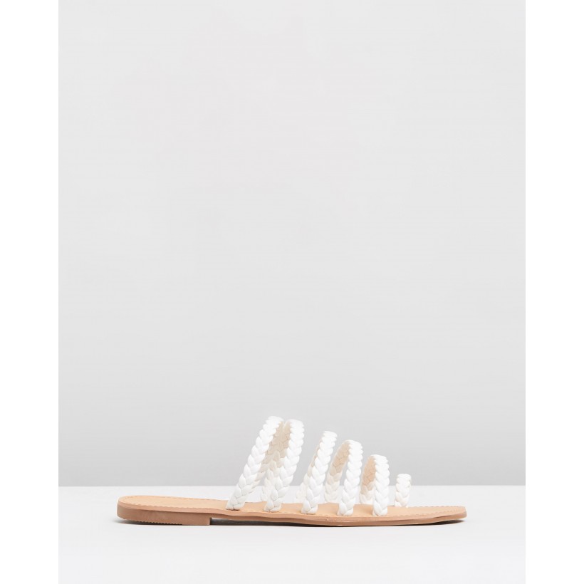 Trina Sandals White Smooth by Spurr