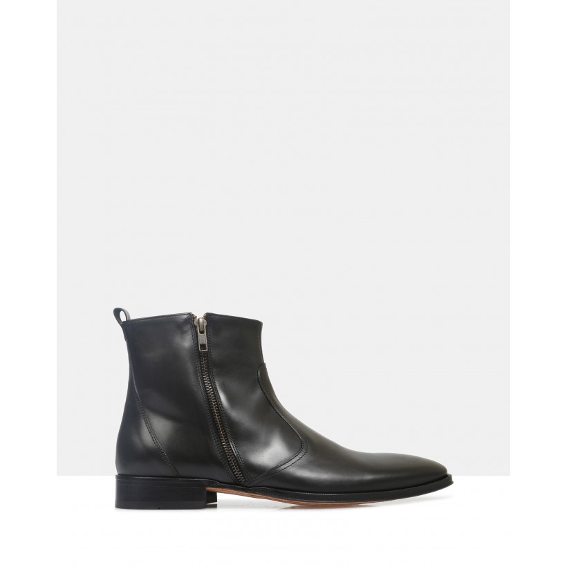 Tristan Ankle Boots Black by Brando