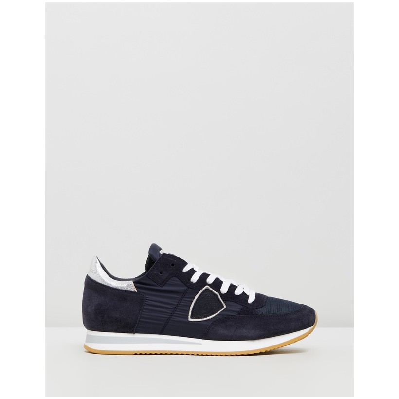Tropez Sneakers Basic Bleu Argent by Philippe Model