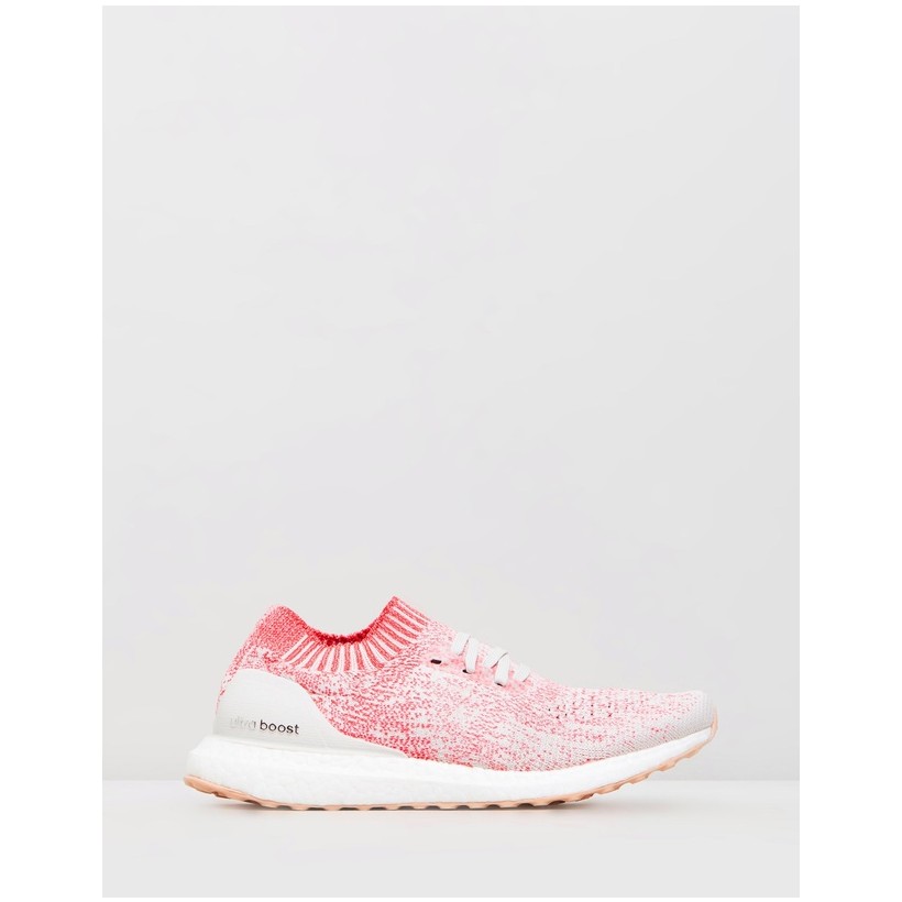 Ultraboost Uncaged - Women's Raw White & Shock Red by Adidas Performance