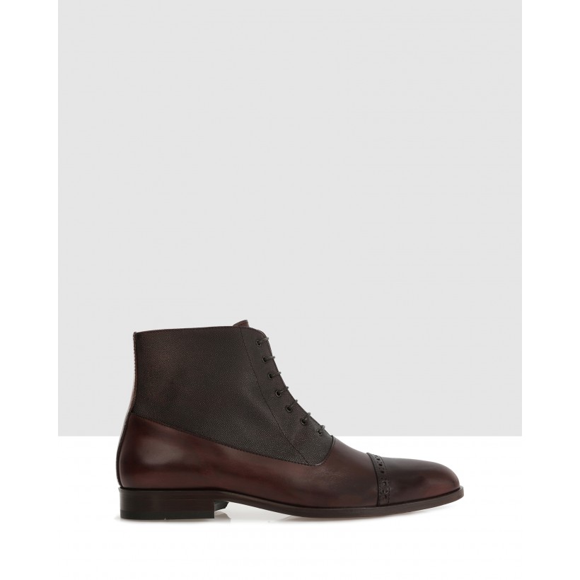 Vern Ankle Boots Mogano by Brando
