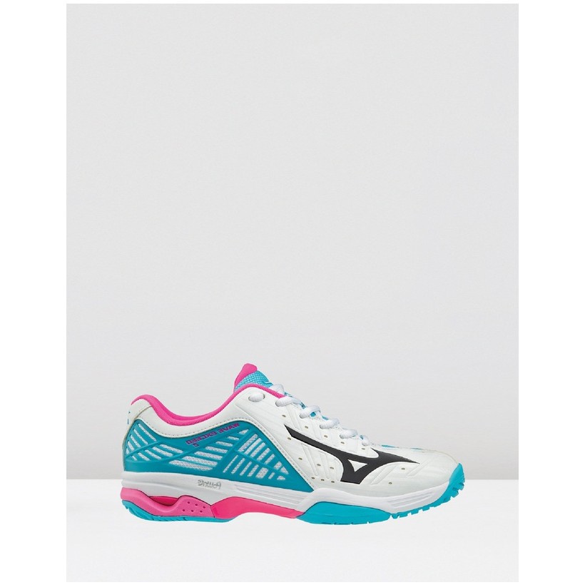 Wave Exceed 2 - Women's White / Blue Atoll by Mizuno