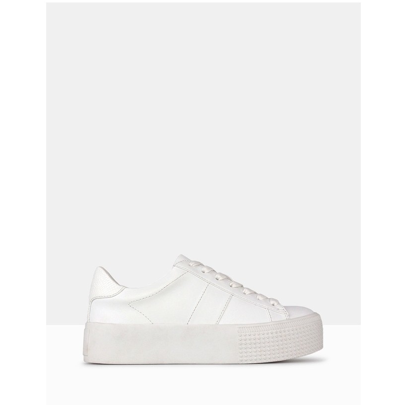 Weekend Flatform Sneakers White by Betts