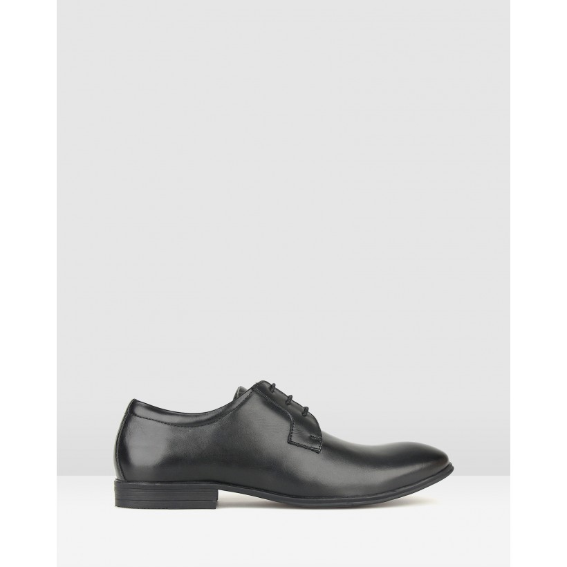 Wesley Leather Dress Shoes Black by Airflex