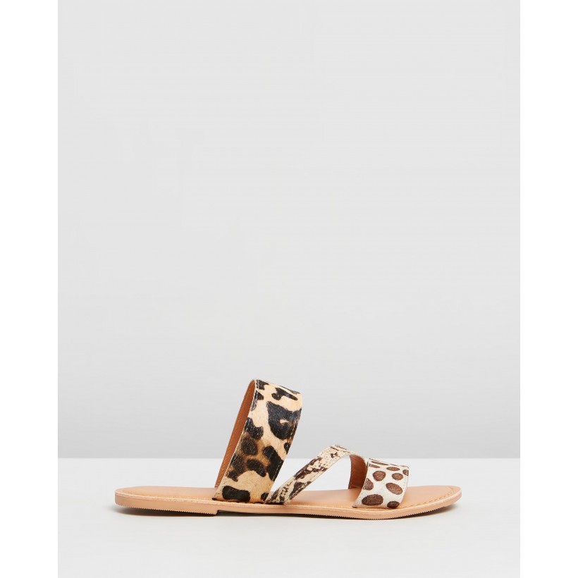 Wide Fit Jasmine Sandals Animal by Dorothy Perkins