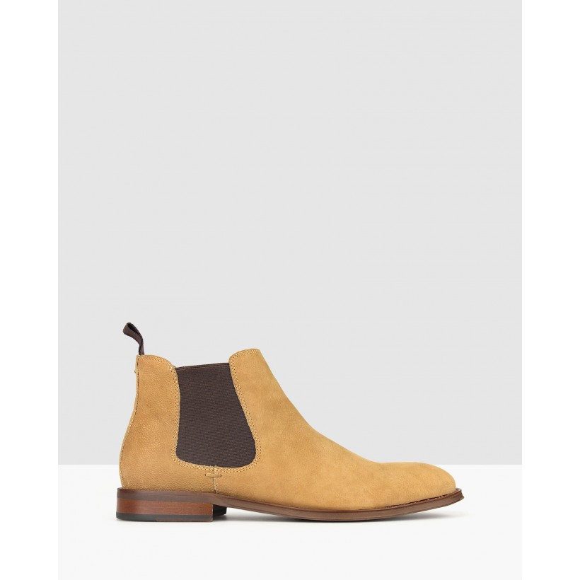Wildfire Leather Chelsea Boots Sand by Betts