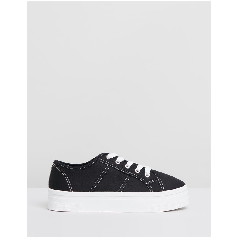 Willow Platform Sneakers Black Drill by Rubi