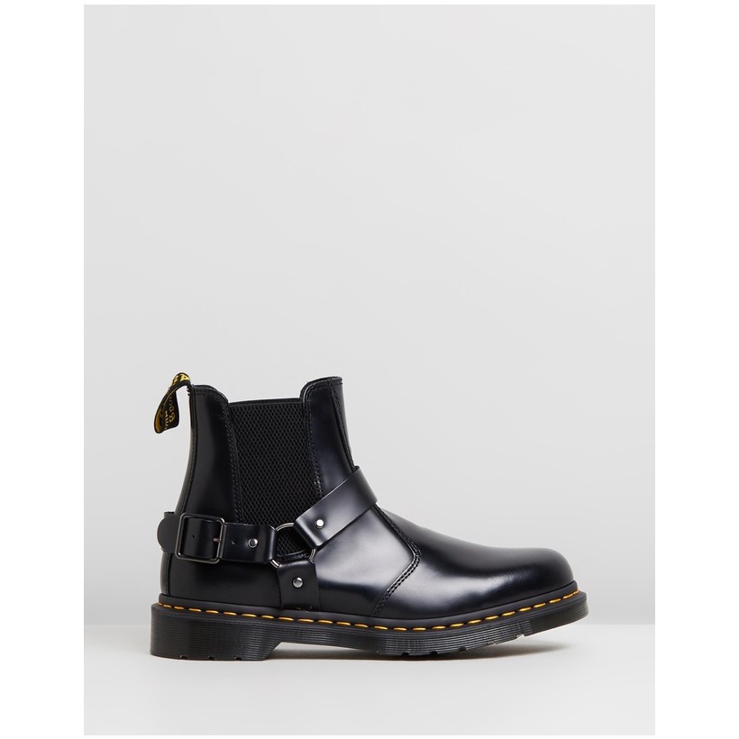 Wincox Chelsea Boots - Women's Black Polished Smooth by Dr Martens