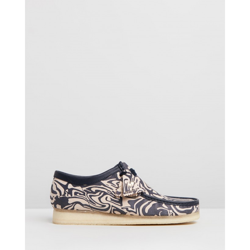 Wu Tang X Clarks Wallabee Navy Multi by Clarks Originals | ShoeSales