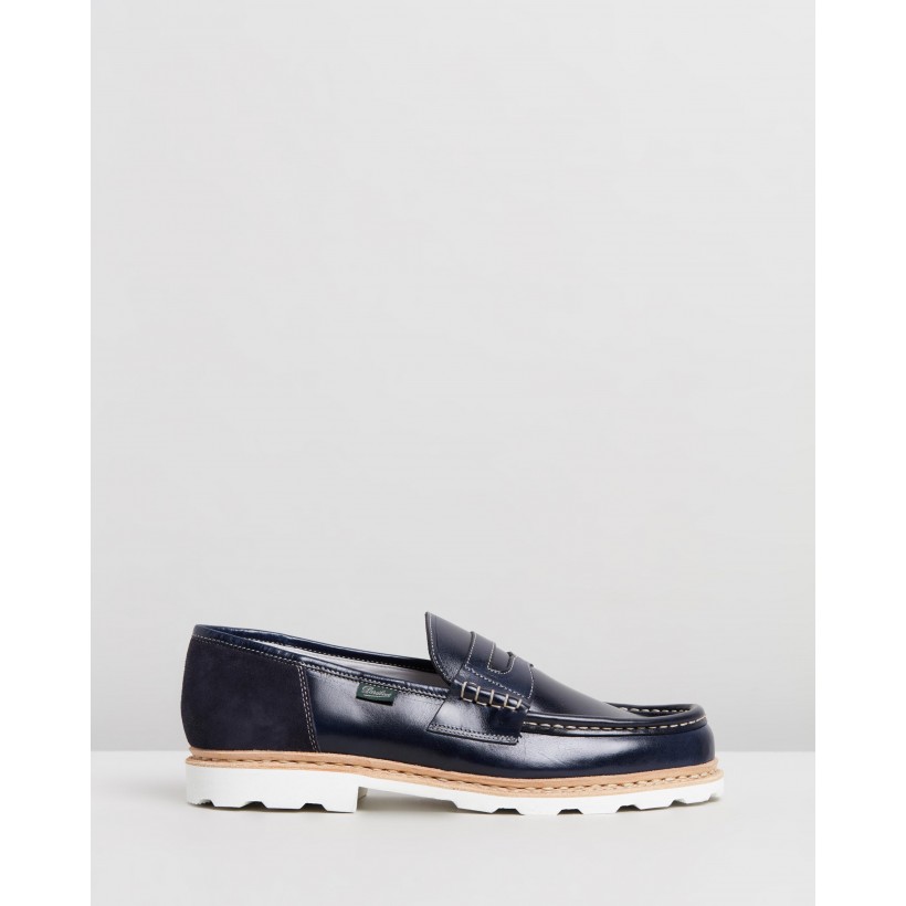 X Paraboot Loafers Navy by Bleu De Paname