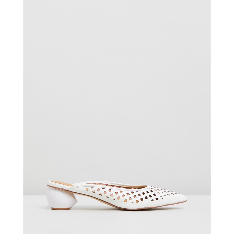 Caged Heels Ivory by Jaggar The Label