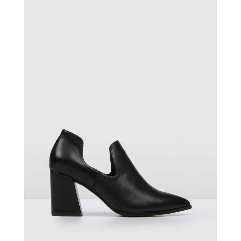 Paloma Dress Shoes Black Leather by Jo Mercer