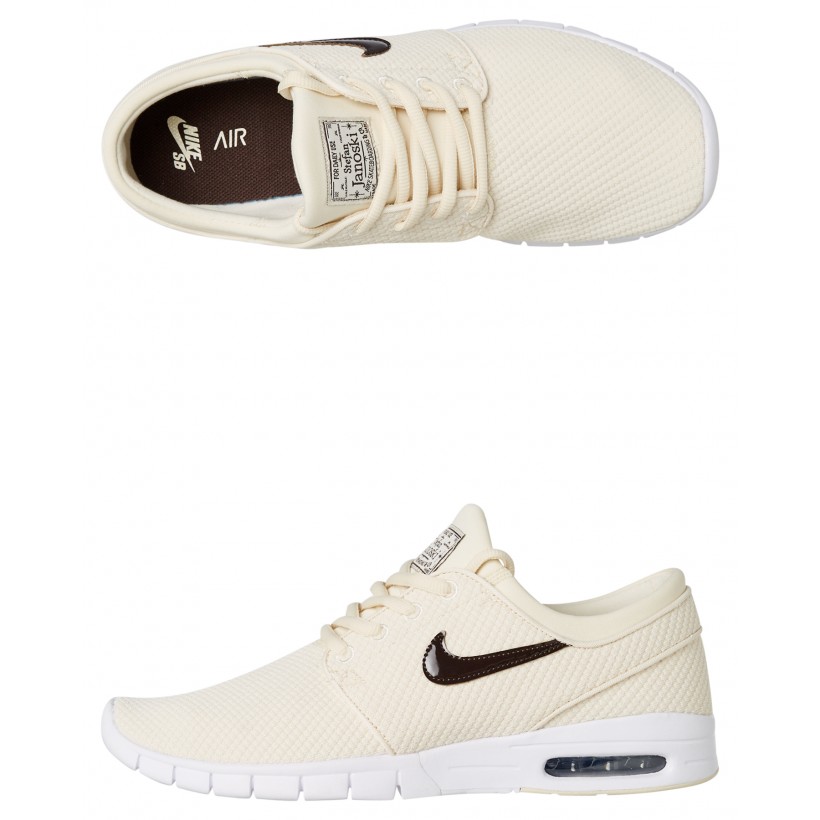 Mens Stefan Janoski Max Shoe Light Cream By NIKE