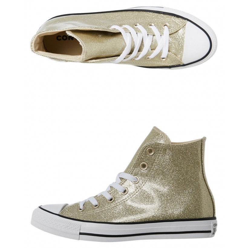 Womens Chuck Taylor All Star Wonderworld Hi Shoe Light Gold By CONVERSE