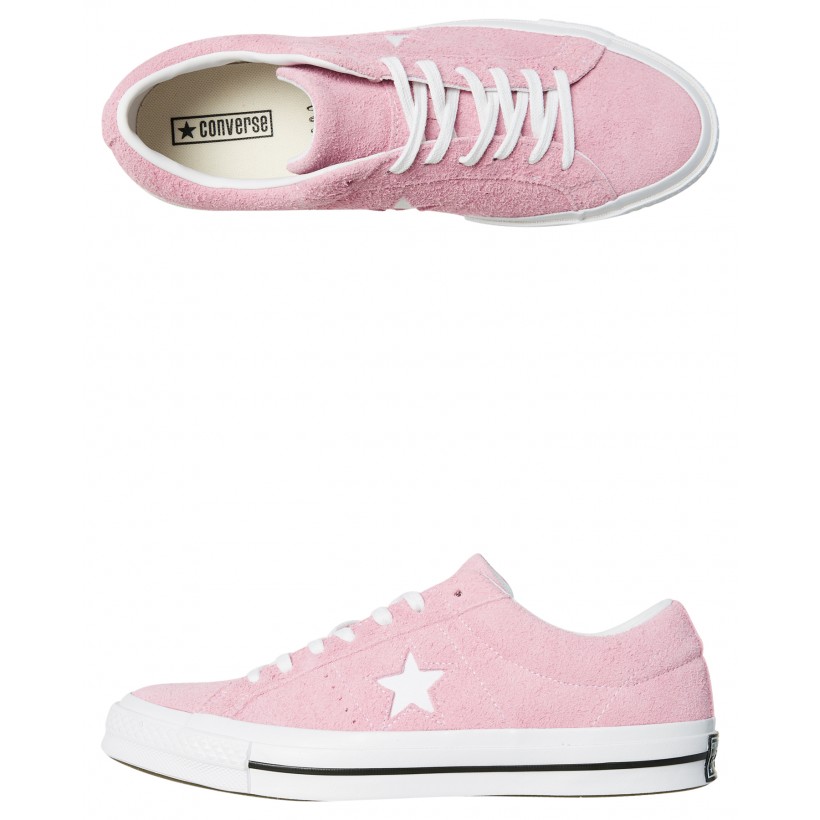 Mens One Star Suede Shoe Light Orchid By CONVERSE