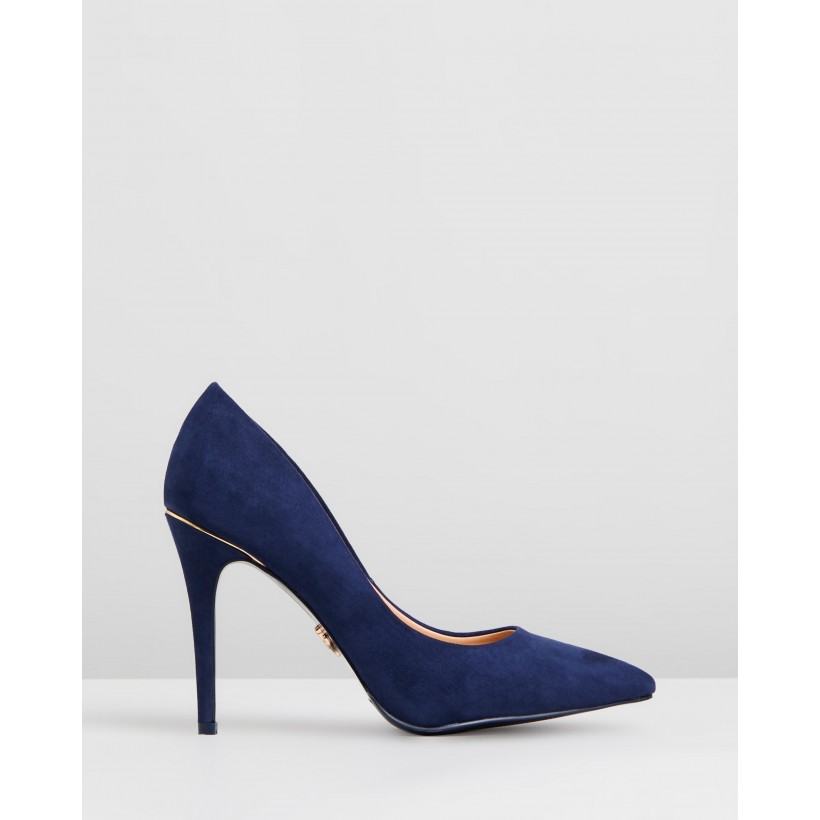 Gold Trim Courts Navy by Lipsy
