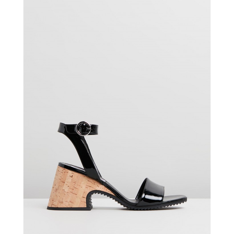 Lydia Sandals Black Patent by Mcq By Alexander Mcqueen