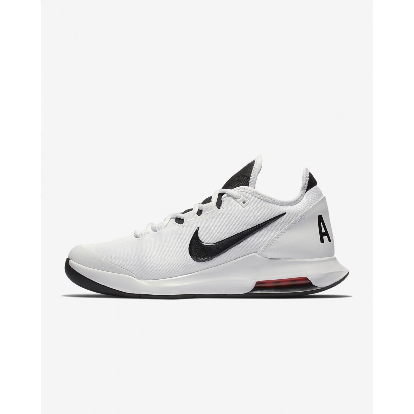 White/White/BrightCrimson/Black - NikeCourt Air Max Wildcard