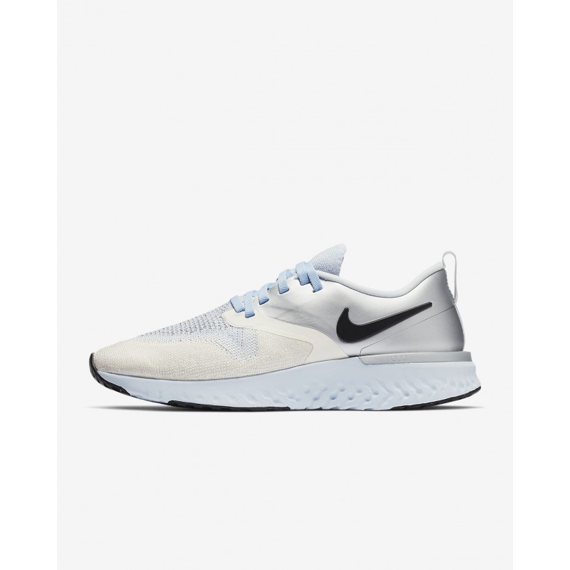 MetallicSilver/Sail/Black - Nike Odyssey React Flyknit 2 Premium