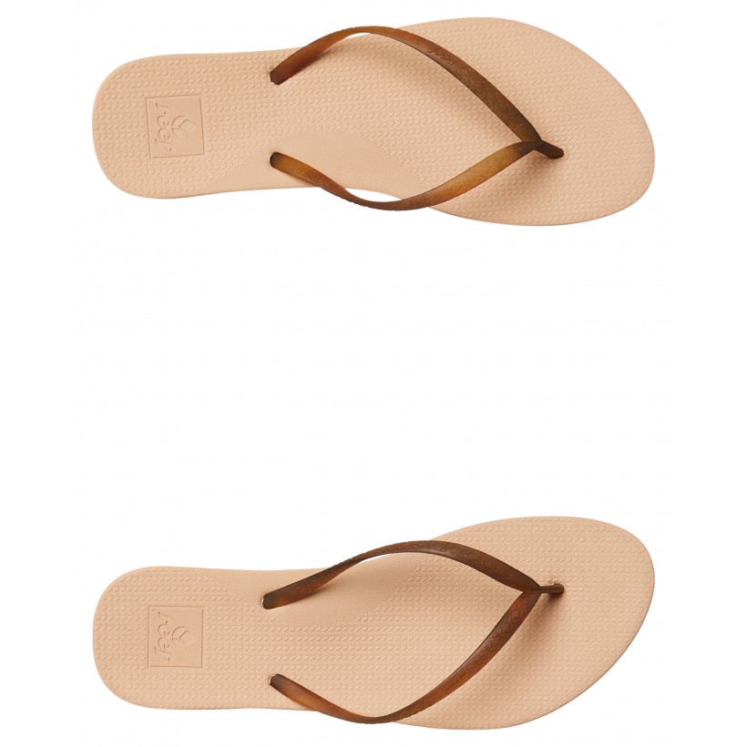 Womens Escape Lux Thong Nude Tortoise By REEF