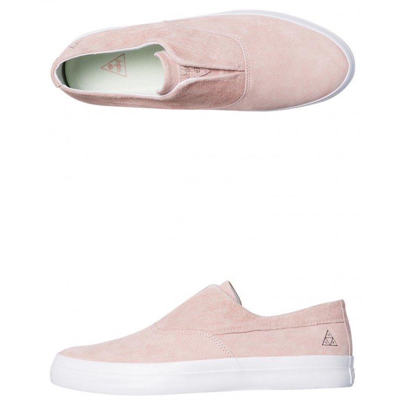 Dylan Rieder Slip On Suede Shoe Pink By HUF