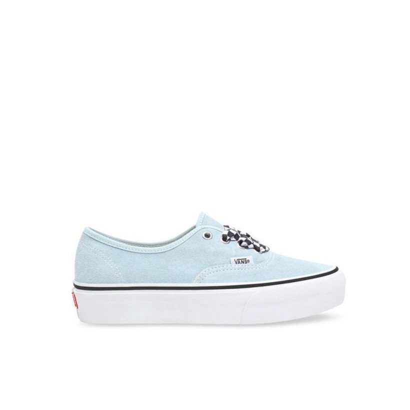 Authetnic Platform 2.0 Cool Blue (Checkerboard Lace) Cool Blue/True White