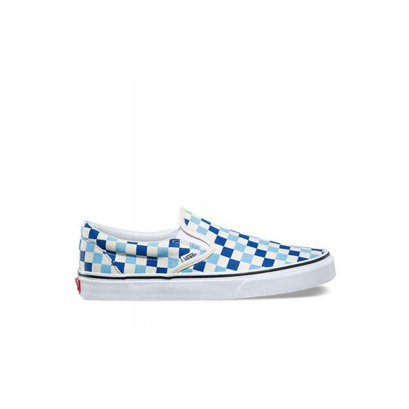 Checkerboard Classic Slip-On (Checkerboard) Blue Topaz/Blue