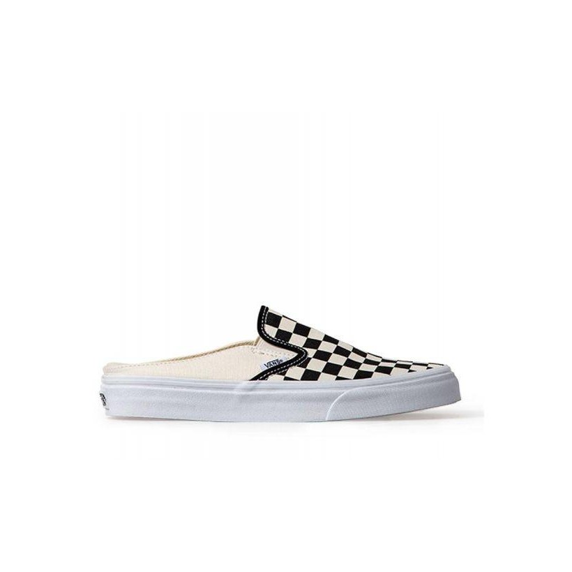 Classic Slip-On Mule (Checkerboard) Black/White