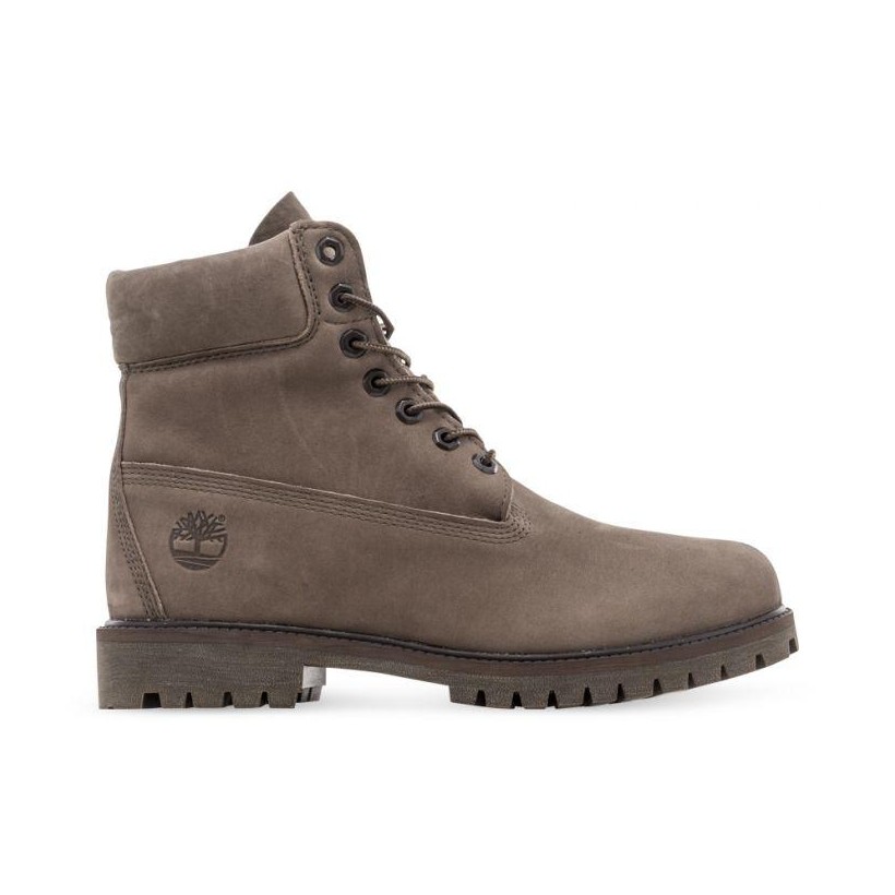 Men's Timberland? Heritage 6-Inch Waterproof Boots Olive Nubuck | ShoeSales