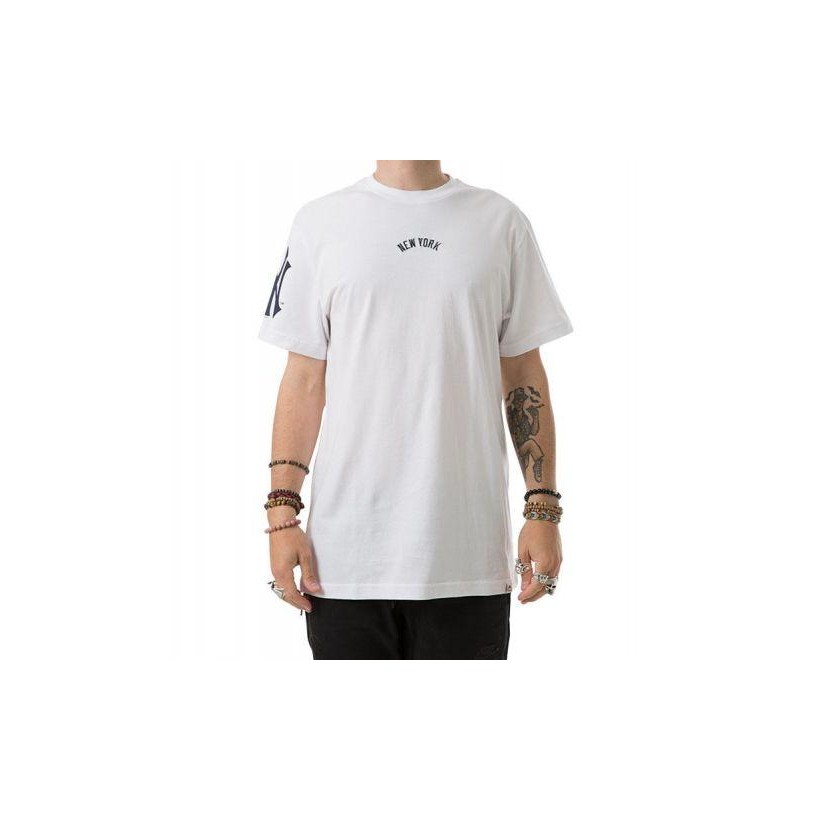 Mens NY Solent Embroidered Tee by Majestic