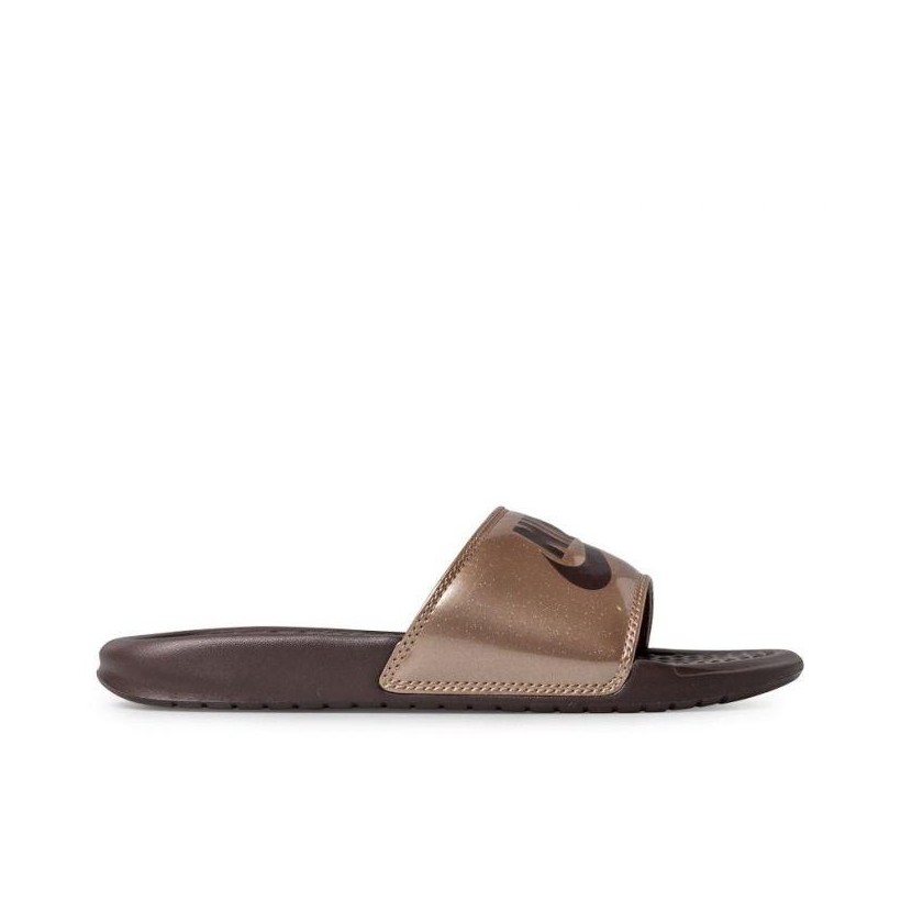 WOMENS BENASSI 'JUST DO IT' MTLC RED BRONZE/MAHOGANY MINK