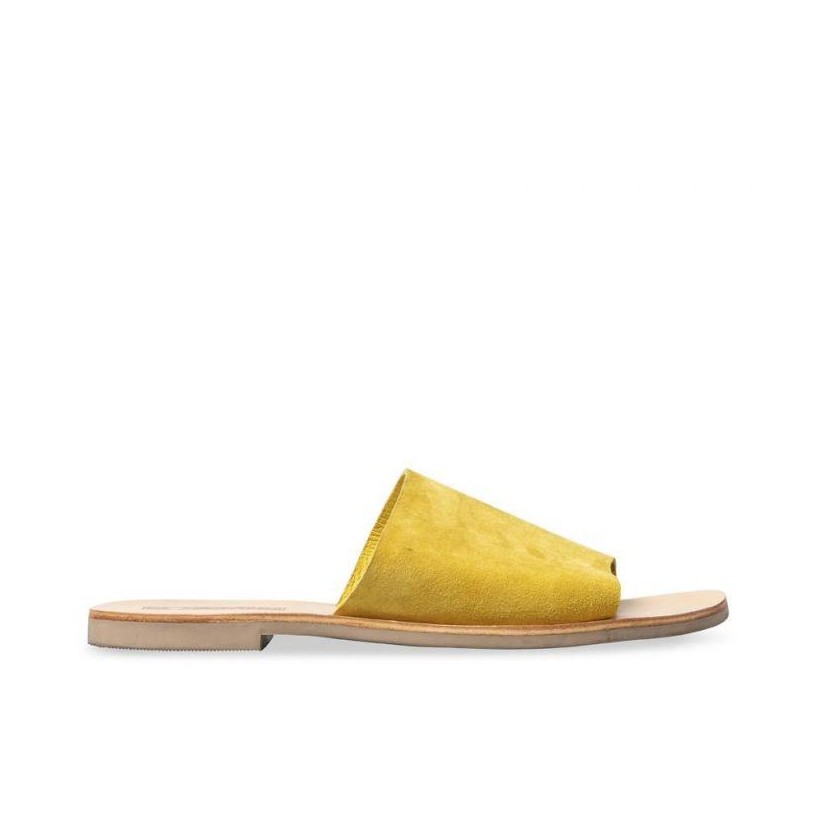 WOMENS TERESA SLIDE LEMON