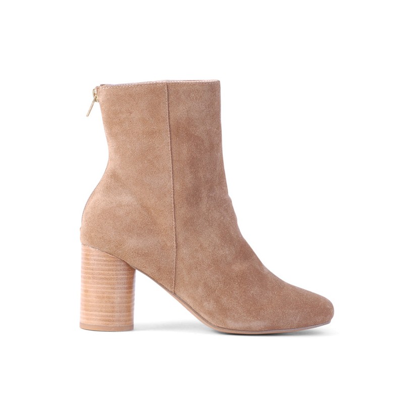 Prince - Taupe Cow Suede by Siren Shoes