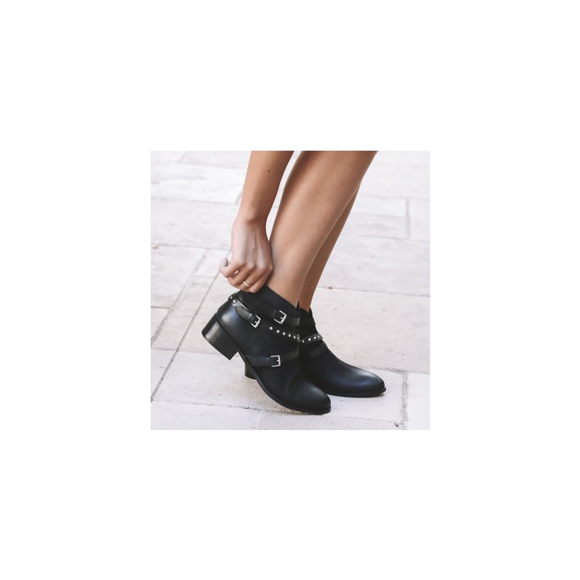 Samuel - Black Matte Leather by Siren Shoes