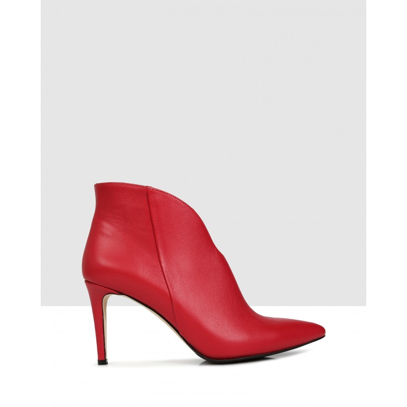 Faviola Ankle Boots Red by Sempre Di