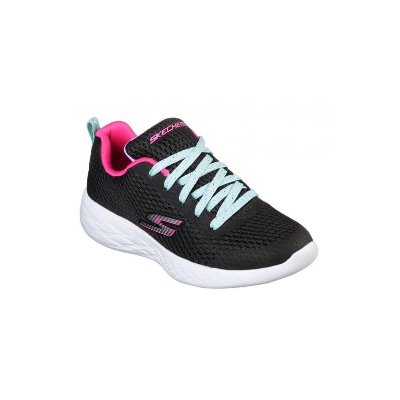 Black/Multi - Girls' Skechers GOrun 600 - Fun Run