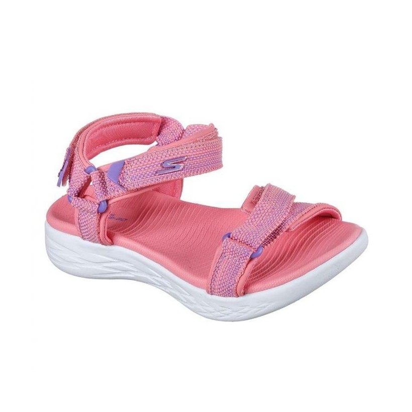 Coral - Girls' Skechers On the GO 600 - Lil Radiance