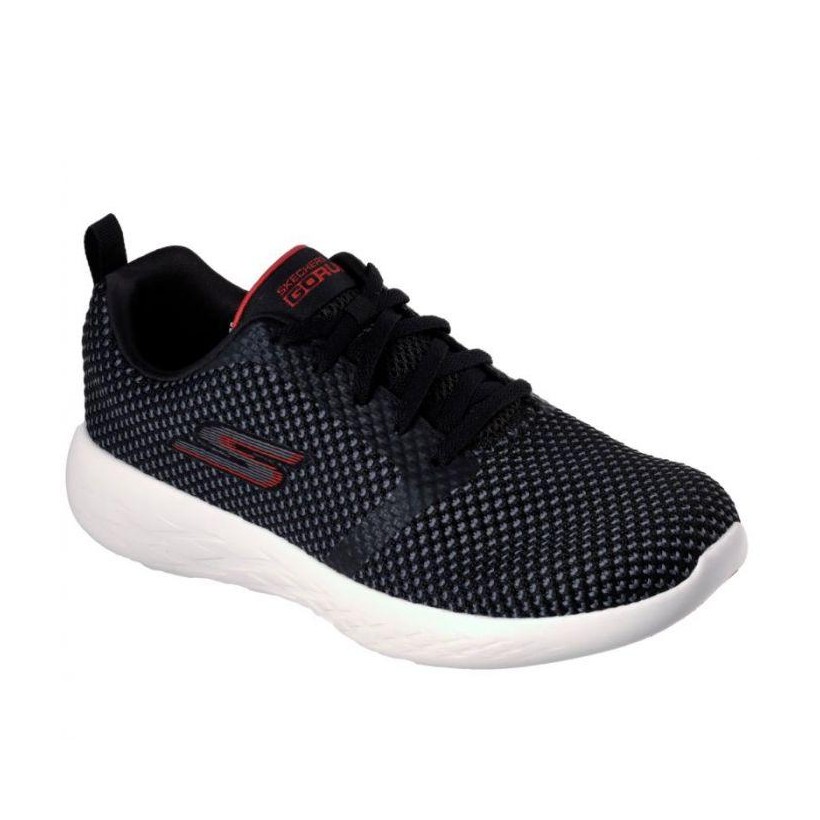 Black/Red - Men's Skechers GOrun 600 - Flux