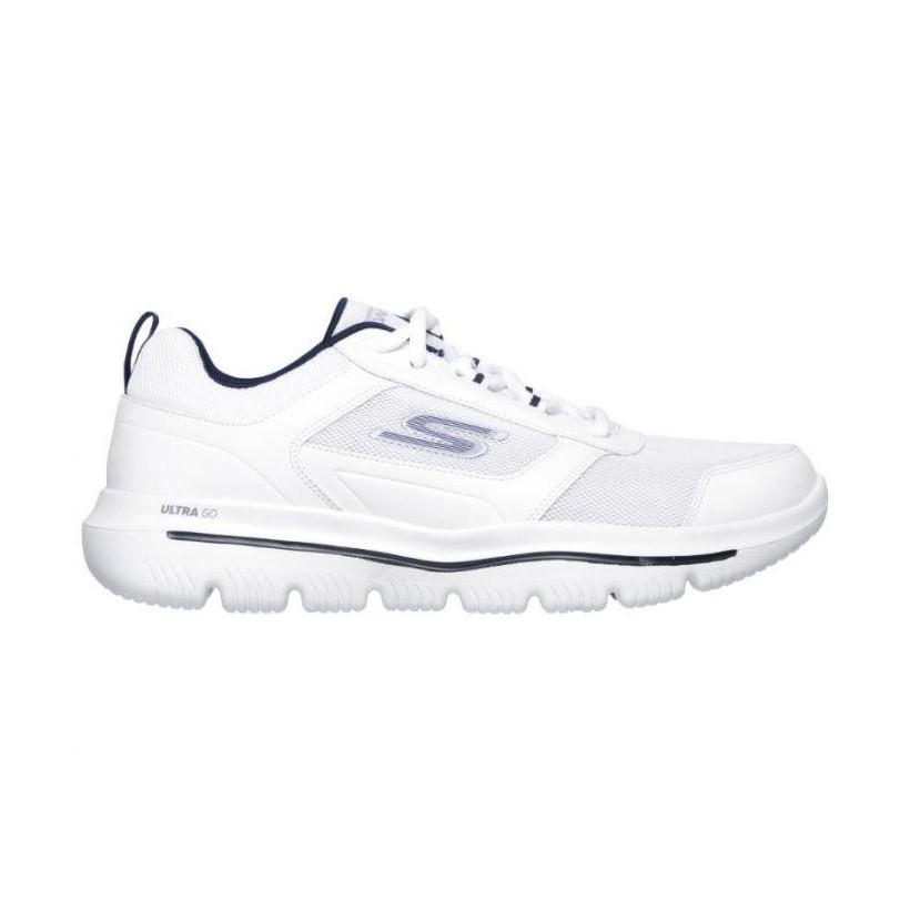 White Navy - Men's Skechers GOwalk Evolution Ultra - Enhance