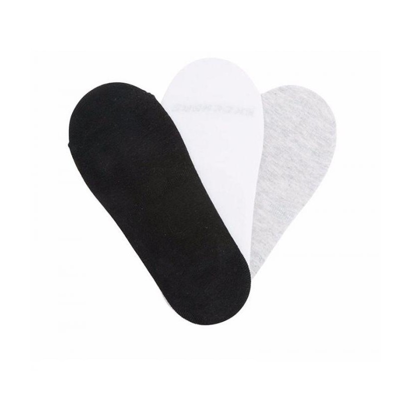 White/Grey - Women's 3 Pack Socks (Fits US 5-9.5)