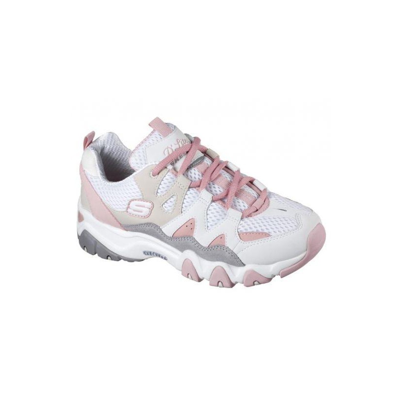 White Grey Pink - Women's D'Lites - Sweet Monster