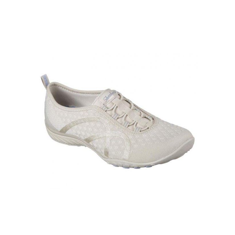 Women's Relaxed Fit: Breathe Easy - Fortune-Knit - Natural All Womens Shoes by Skechers