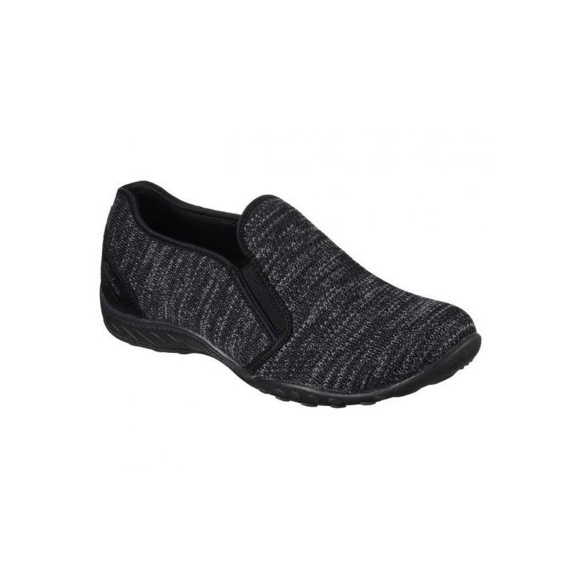 Women's Relaxed Fit: Breathe Easy - Like Crazy - Black All Womens Shoes by Skechers