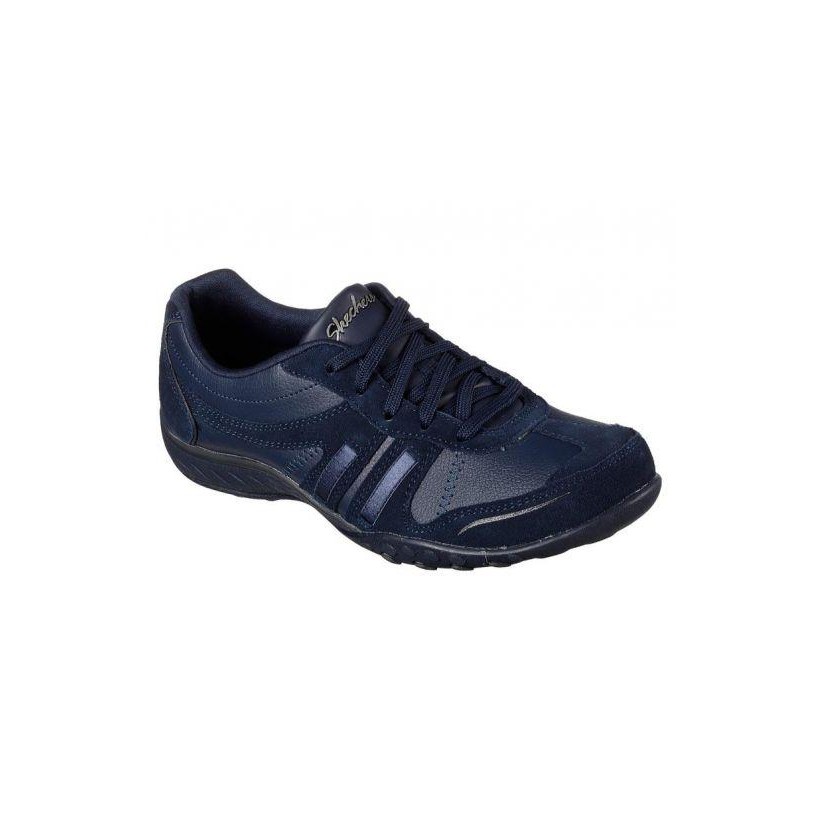 Women's Relaxed Fit: Breathe Easy - Modern Day - Navy Womens Shoes by Skechers