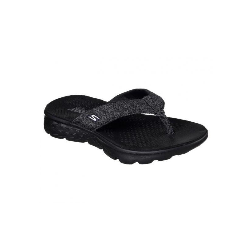 Women's Skechers On the GO 400 - Vivacity - Black/Black Sandals Shoes by Skechers