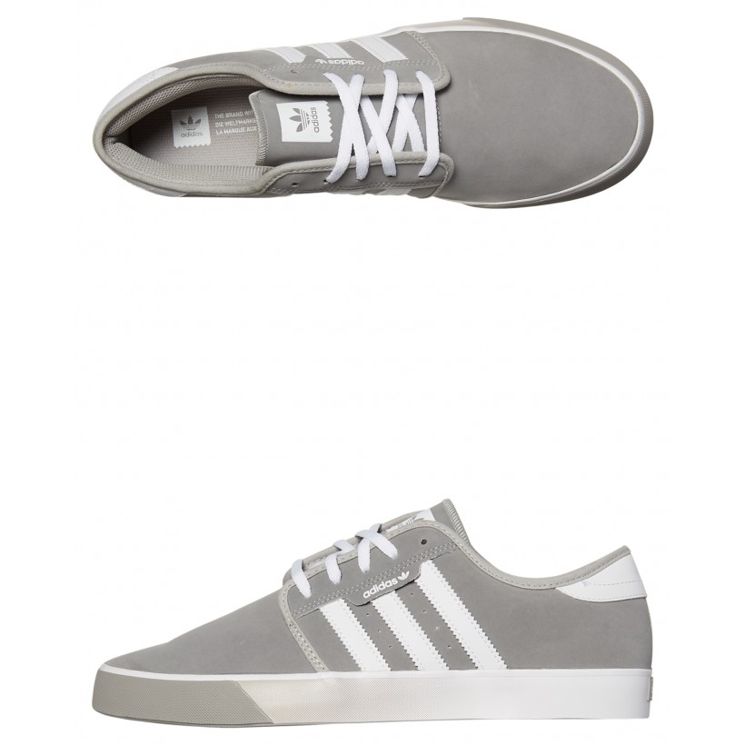 Mens Seeley Shoe Solid Grey White By ADIDAS